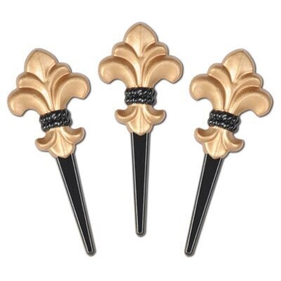 Picks-Plastic-Fleur De Lis-8pkg-2.5&quot;