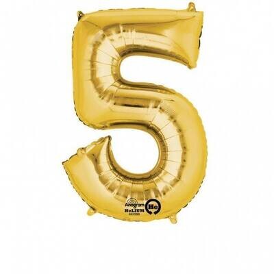 Foil Balloon - Gold #5 - 23&quot;x33&quot;
