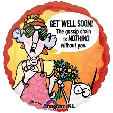 Foil Balloon - Maxine Get Well Soon - 18&quot;