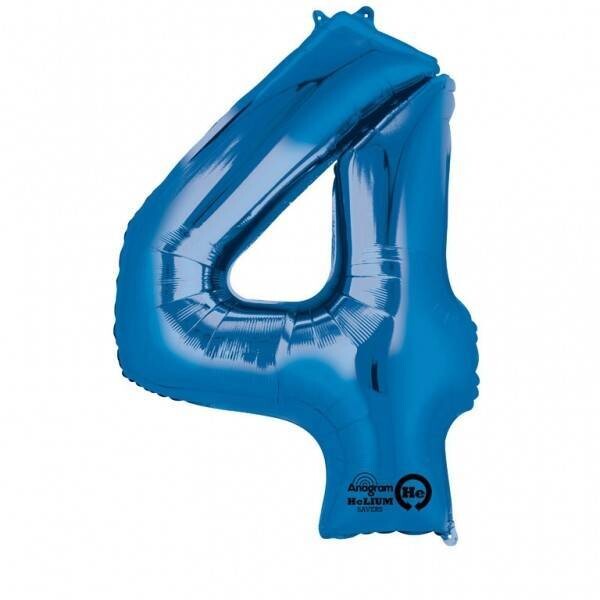 Foil Balloon - Blue #4 - 24&quot;x36&quot;