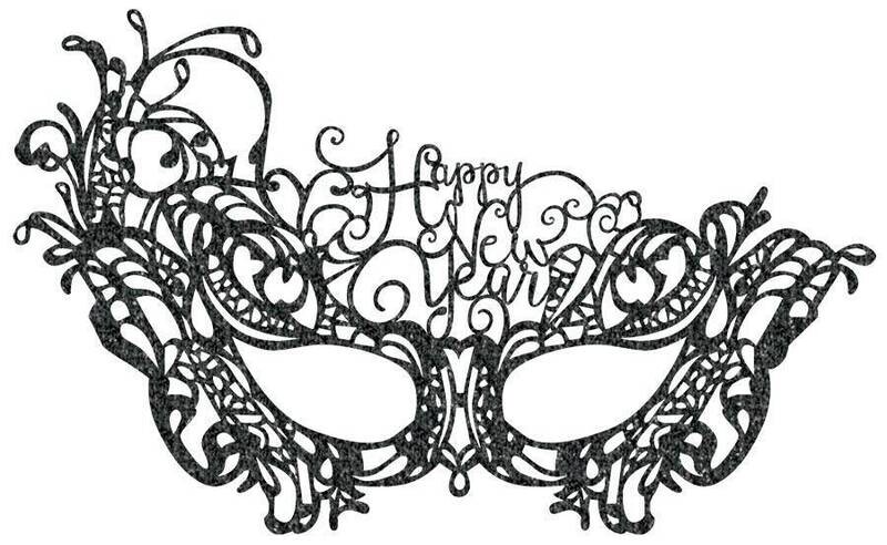 Mask-New Year-Lace-Black