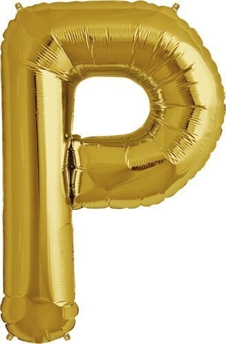 Foil Balloon - Gold P - 34&#39;&#39;