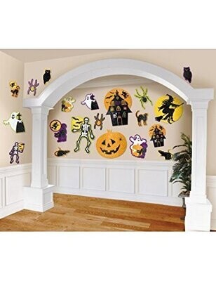 Cutouts-Halloween-w/Glitter-20Pk