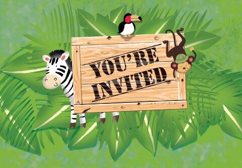 Invitations-Safari Adventure-8pkg