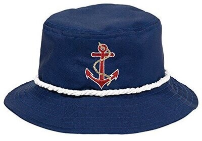 Hat-Nautical Bucket-Marine Blue-Fabric