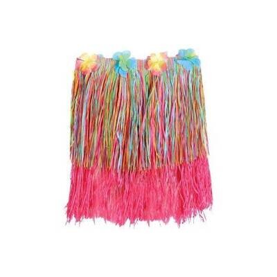 Grass Skirt-Hula Rainbow-Child-22&#39;&#39; x 12&#39;&#39;