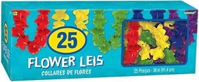 Lei-Multi Colour-Fabric-25pk/36&quot;