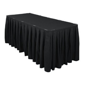 Rental-Table Skirt-Black-20ft-1day