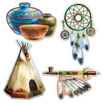 Cutouts-Native American-4pkg-13.5&quot;-16&quot;