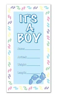 Door Cover-Plastic-It&#39;s a Boy-1pkg-5ft
