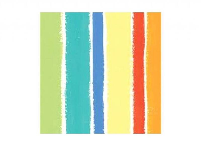 Napkins-BEV-Sunshine Stripes-16pkg-3ply (Discontinued)