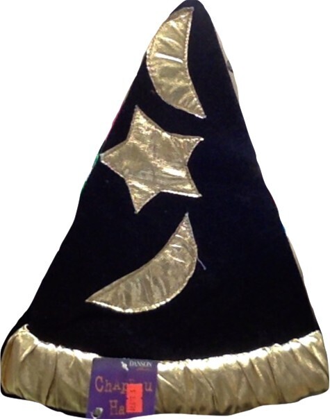 Black &amp; Gold Hat- Chapeau