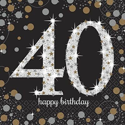 Luncheon Napkins- Sparkling Celebration 40