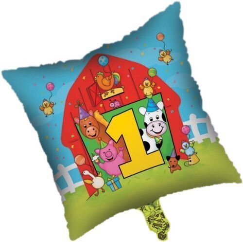 Foil Balloon - Barnyard Bash 1st Birthday - 18&quot;