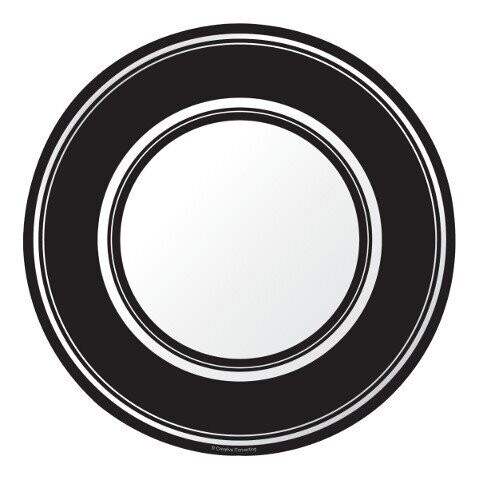 Plates-BEV-Black Velvet Stripe-8pkg-Paper (Discontinued/Final Sale)