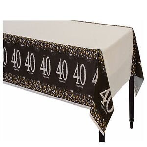 Plastic Table Cover- Sparkling Celebration 40