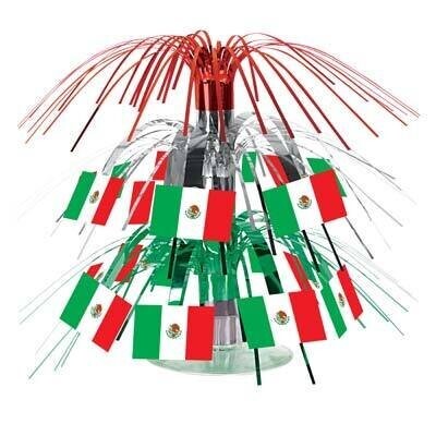 Centerpiece-Mini Cascade-Mexican Flag-1pkg-7.5&#39;&#39;