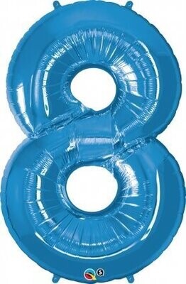 Foil Balloon - Blue #8 - 34&quot;