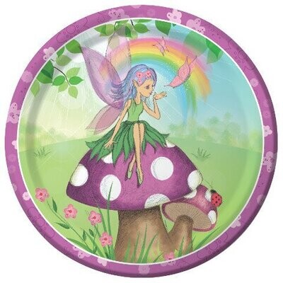 Plates-LN-Fancy Fairy-8pkg-Paper- Discontinued/Final Sale