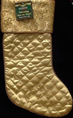 Stocking Decor- Gold- 48cm