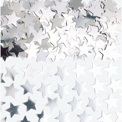 Confetti- Silver Stars- 7g
