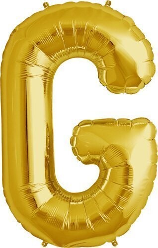Foil Balloon - Gold G - 34&#39;&#39;
