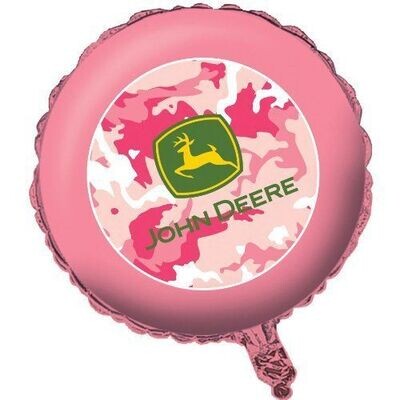 Foil Balloon - Pink John Deere - 18&quot;