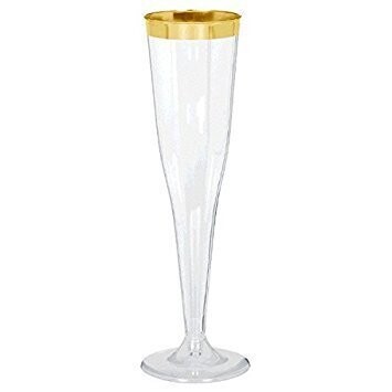 8 Pcs. Champagne Flutes Premium Quality 5oz. (147mi) - Discounted - Discontinued