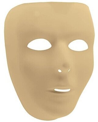 Mask-Full Face-Gold-Plastic