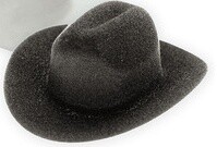 Mini Hats- Black Cowboy- 12pk