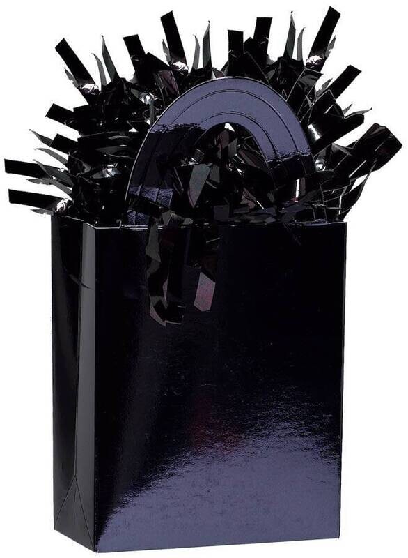 Balloon Weight-Solid Mini Totes-Black-5.7oz