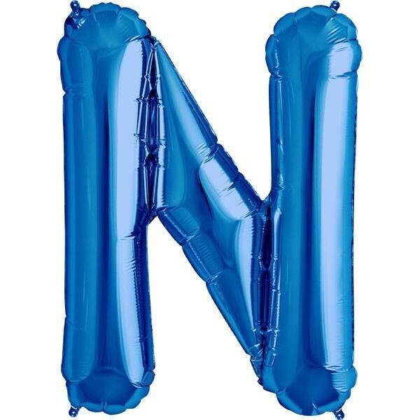 Foil Balloon - Blue N - 34&quot;