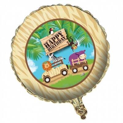 Foil Balloon - Safari Adventure Happy Birthday - 18&quot;