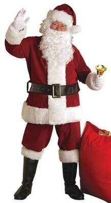 Rental-Standard Santa Costume Deluxe -1 Day