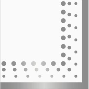 Napkins-Sparkle Shine Silver-16pk-2ply - Discontinued