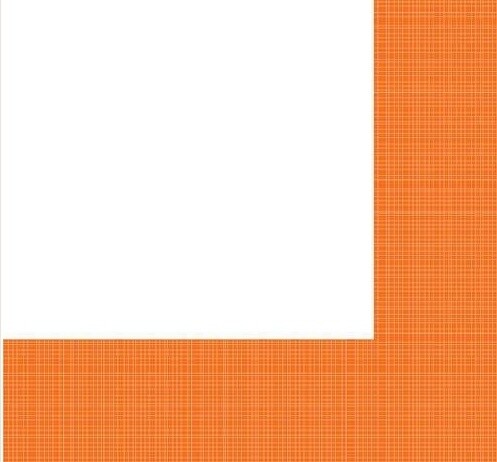 Napkins-LN-Textured Sunkissed Orange Border-24pkg-3ply (Discontinued)