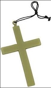 Costume Accessory-Plastic Monk Cross-1pkg