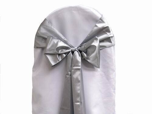 Rental-Chair Sash-Satin Silver-1Day
