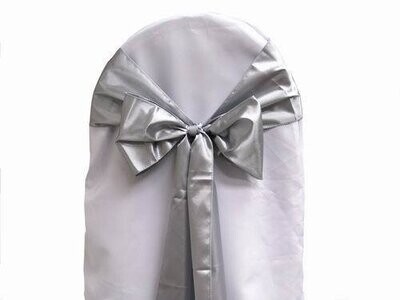 Rental-Chair Sash-Satin Silver-1Day