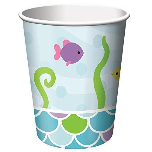 Paper Cups-Mermaid Friends-8pkg-9oz - Discontinued