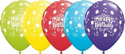 Latex Balloon-Happy Birthday to You Assortment-1pkg-11&quot;