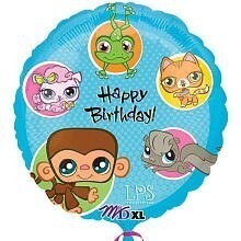 Foil Balloon - Littlest Pet Shop Birthday - 18"