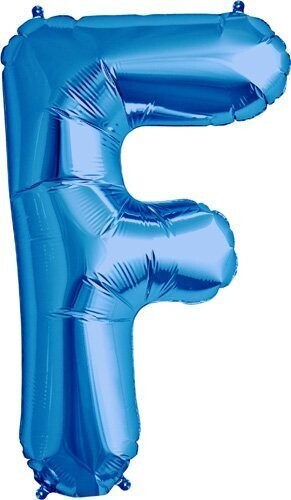 Foil Balloon - Blue F - 34&#39;&#39;