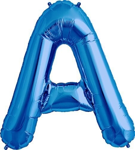 Foil Balloon - Blue A - 34&#39;&#39;