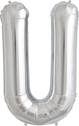 Foil Balloon - Silver - U - 34&#39;&#39;