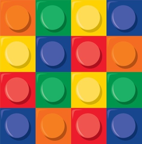 Napkins - LN - Block Party - 16pkg - 2ply
