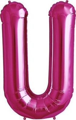 Foil Balloon - Pink - U - 34'' Foil Balloon - Pink - U - 34''