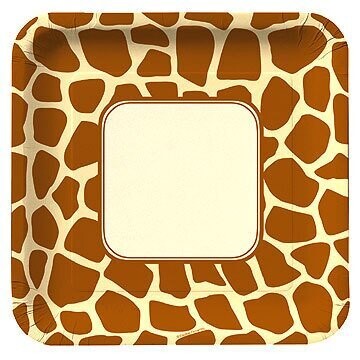 Plates-DN-Giraffe Print-8pkg-Paper