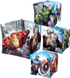 Foil Balloon - Cube - Avengers - 15"x15" Foil Balloon - Cube - Avengers - 15"x15"