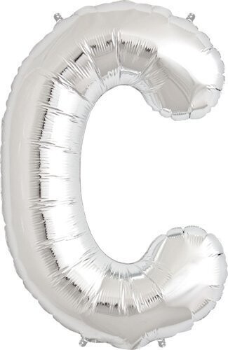 Foil Balloon - Silver - C - 34&#39;&#39;
